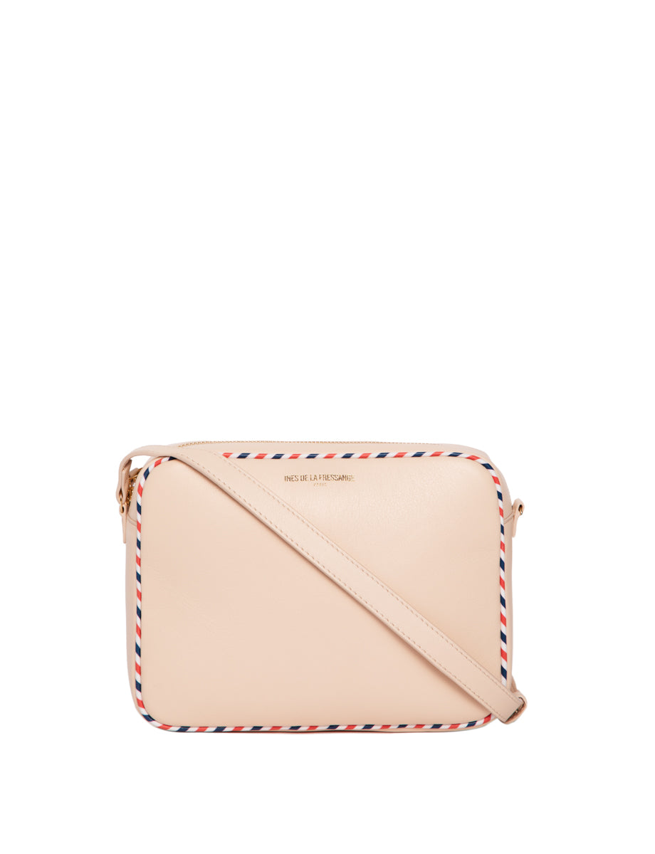 5qty NEW  / Sac bandoulière Marcia en cuir -  Beige