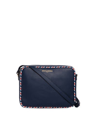 2qty NEW  / Sac bandoulière Marcia en cuir -  Navy