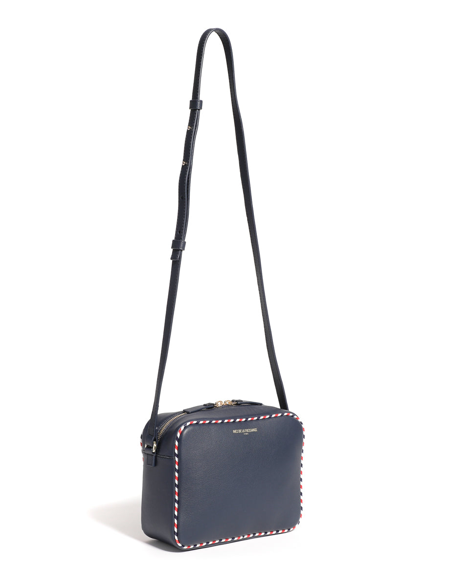 2qty NEW  / Sac bandoulière Marcia en cuir -  Navy