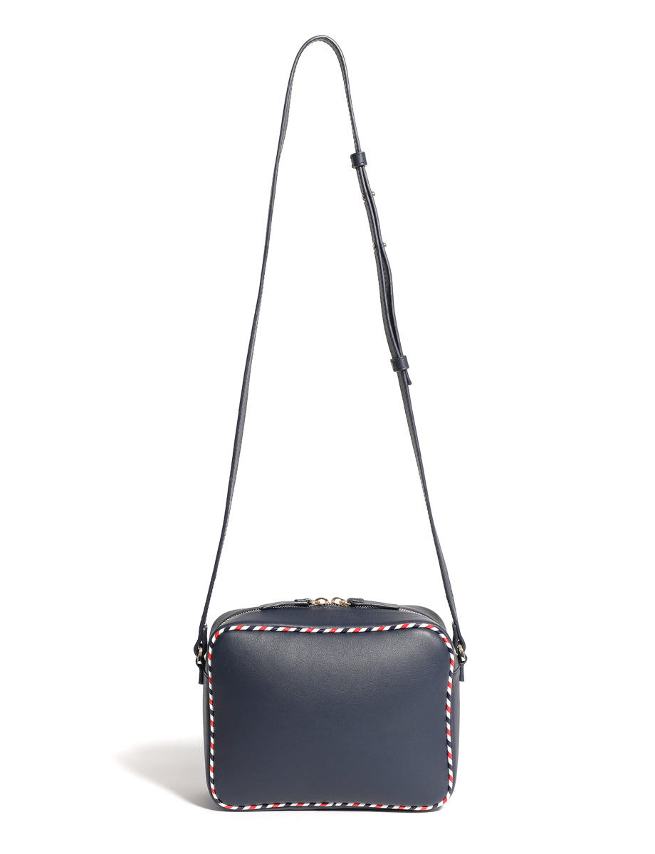 2qty NEW  / Sac bandoulière Marcia en cuir -  Navy