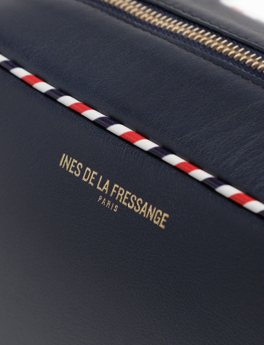 2qty NEW  / Sac bandoulière Marcia en cuir -  Navy