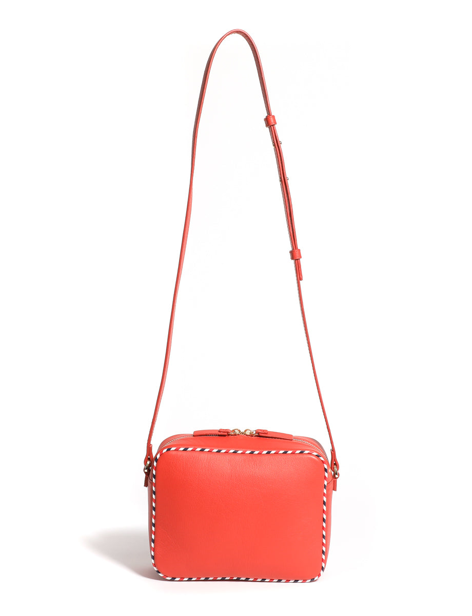 1qty NEW  / Sac bandoulière Marcia en cuir -  Red