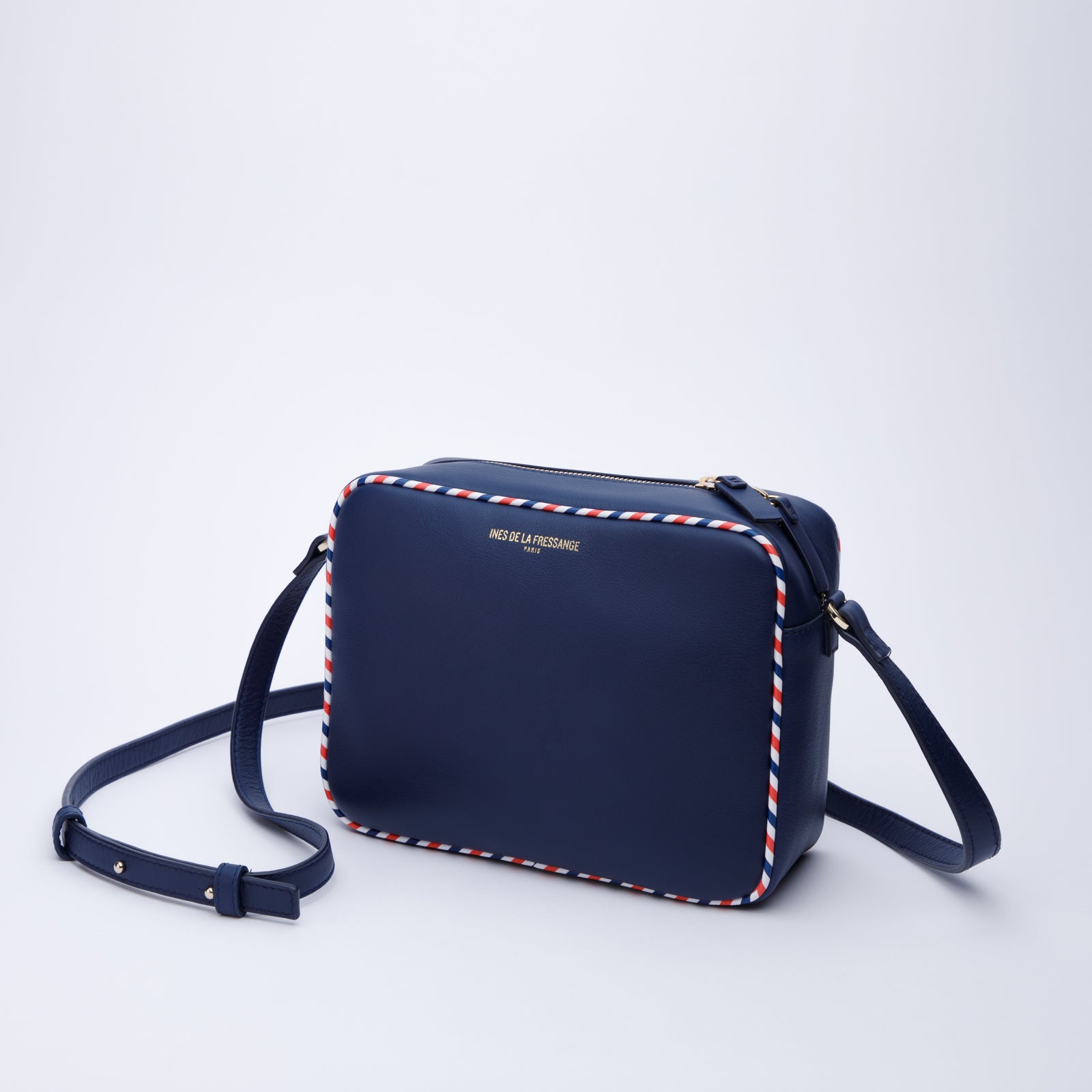 2qty NEW  / Sac bandoulière Marcia en cuir -  Navy