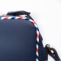 2qty NEW  / Sac bandoulière Marcia en cuir -  Navy