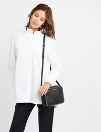 4qty NEW  / Sac bandoulière Marcia en cuir -  Black