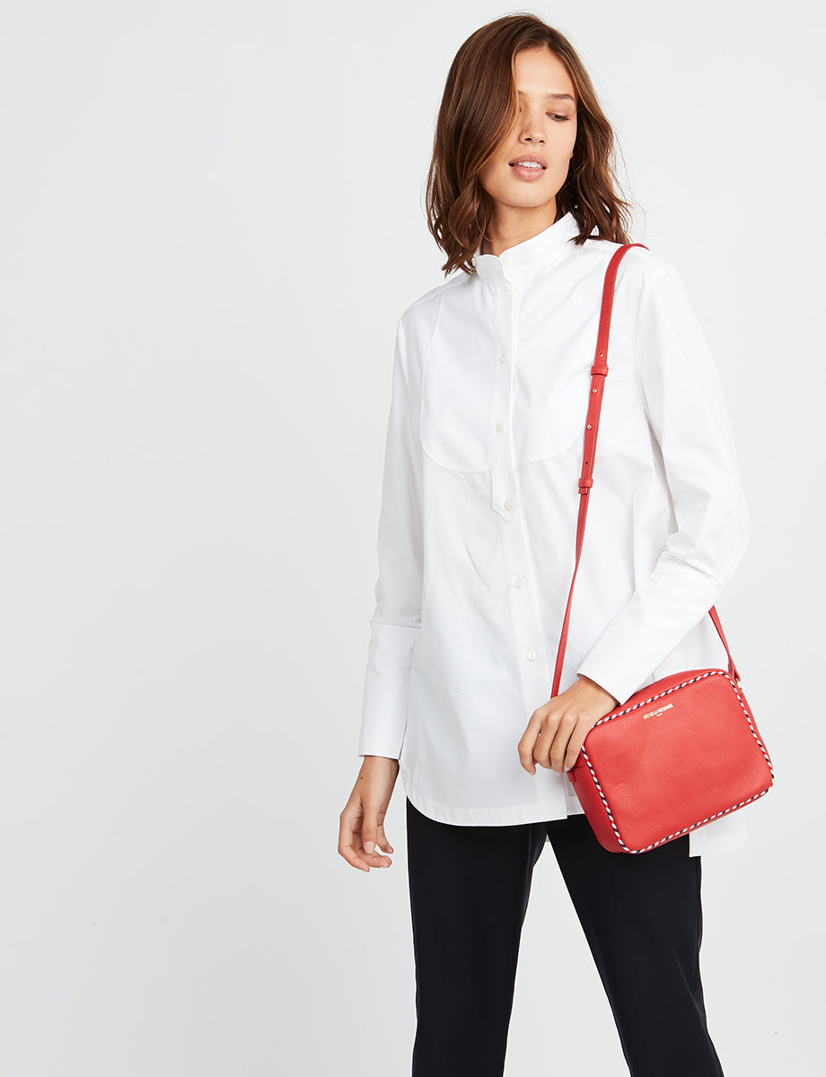 1qty NEW  / Sac bandoulière Marcia en cuir -  Red