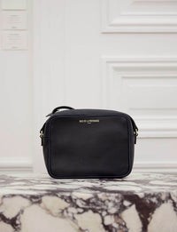 1qty NEW  / Sac bandoulière Marcia en cuir -  Black Navy