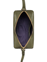 4qty NEW  / Sac bandoulière Marcia en cuir -  Khaki Navy