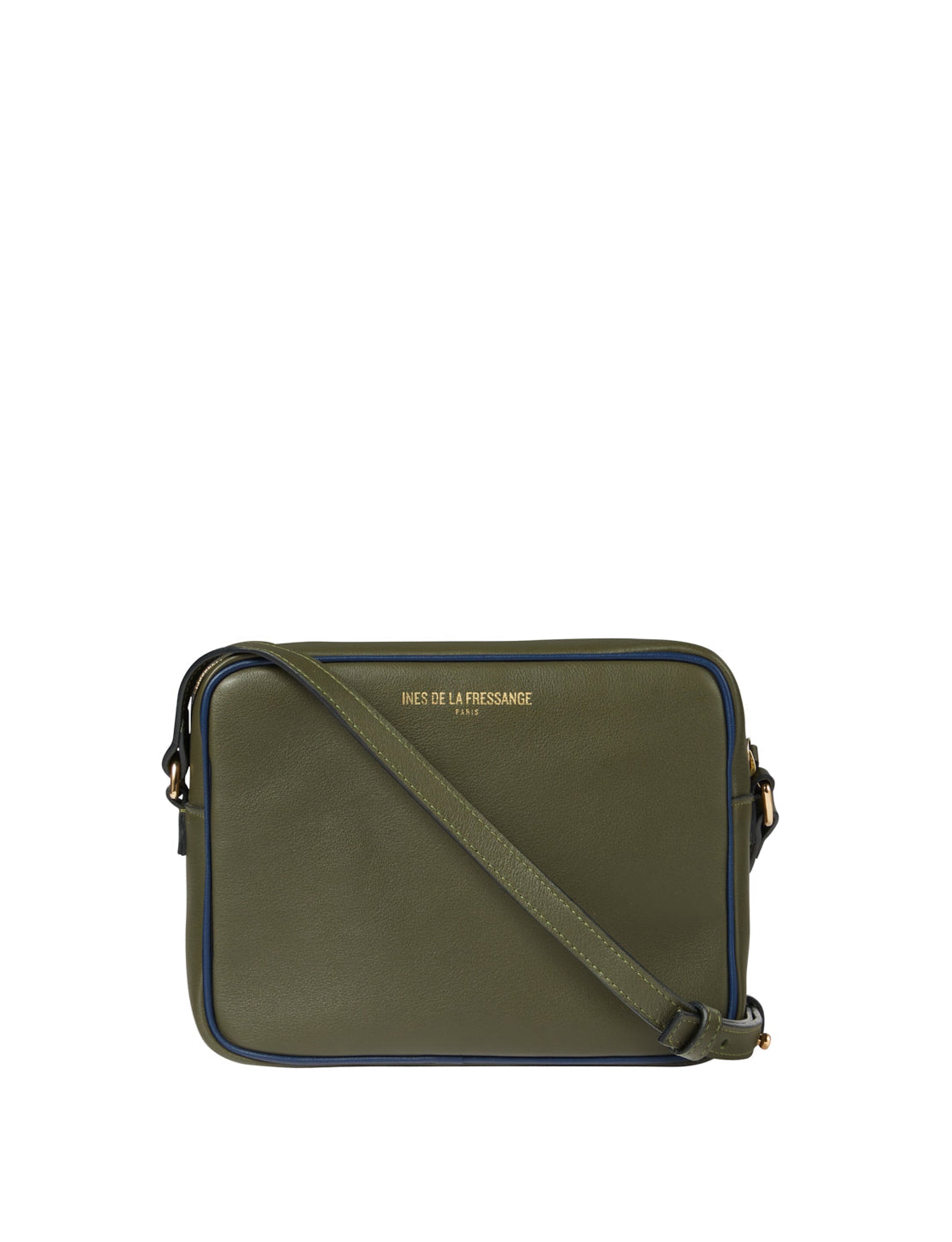 4qty NEW  / Sac bandoulière Marcia en cuir -  Khaki Navy