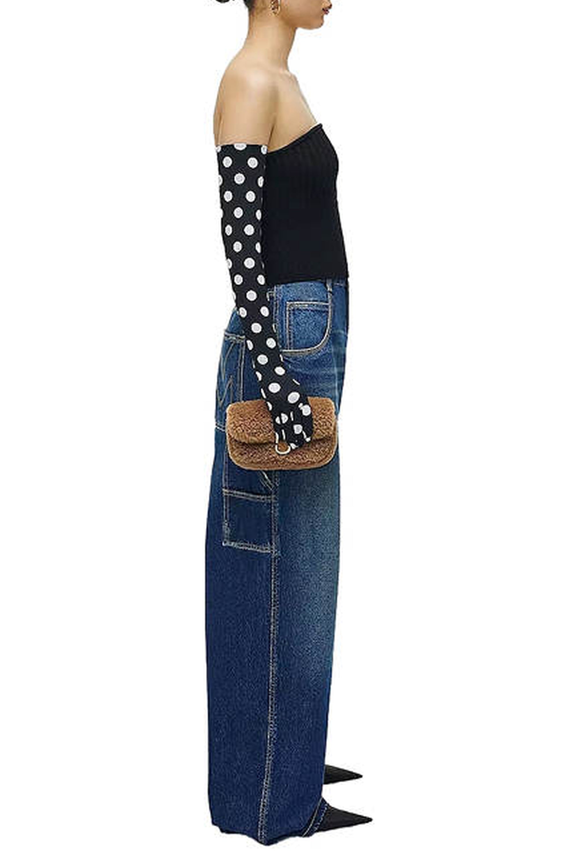 1 / DJV /120€ /9qty-9 /ST 100% /3 TROCA 105€   Mini sac à bandoulière The J Marc en fausse fourrure - Camel