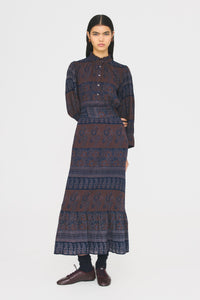 Robe longue Mareva - Burgundy
