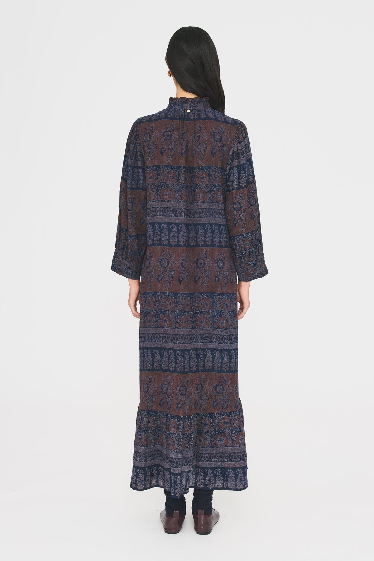 Robe longue Mareva - Burgundy