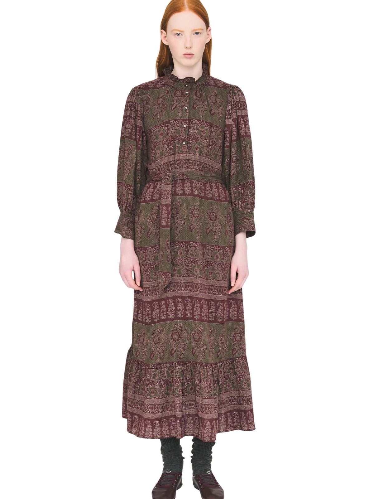 Robe longue Mareva - Kaki