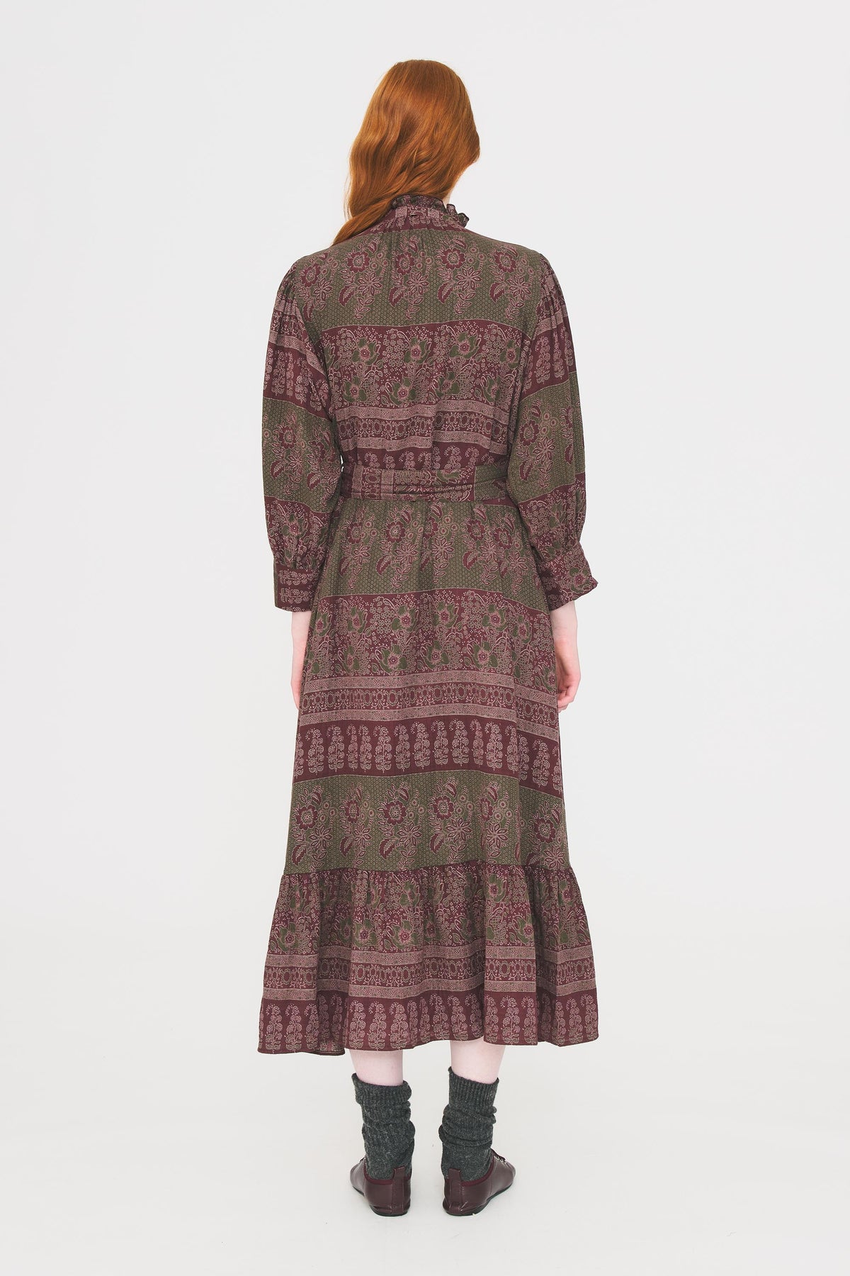 Robe longue Mareva - Kaki