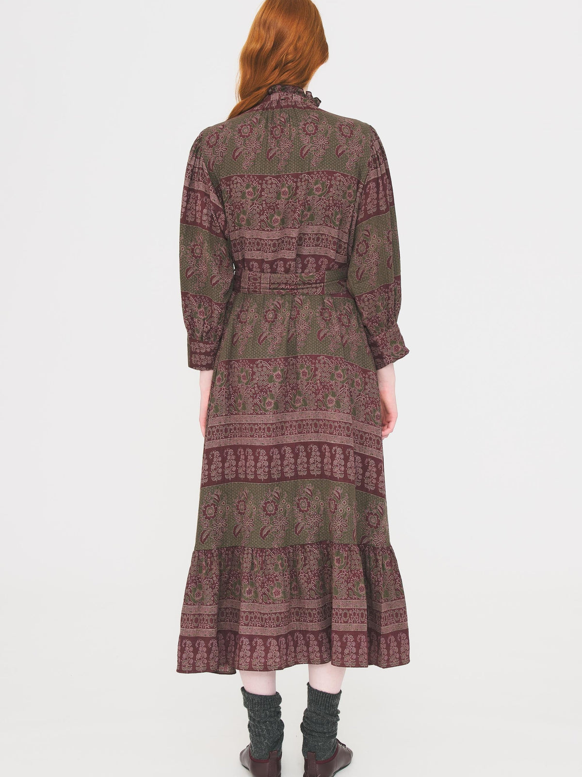 Robe longue Mareva - Kaki