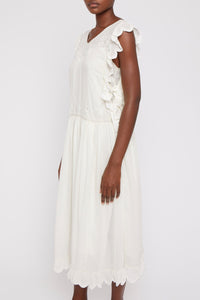 Robe Margarita coupe fluide - White