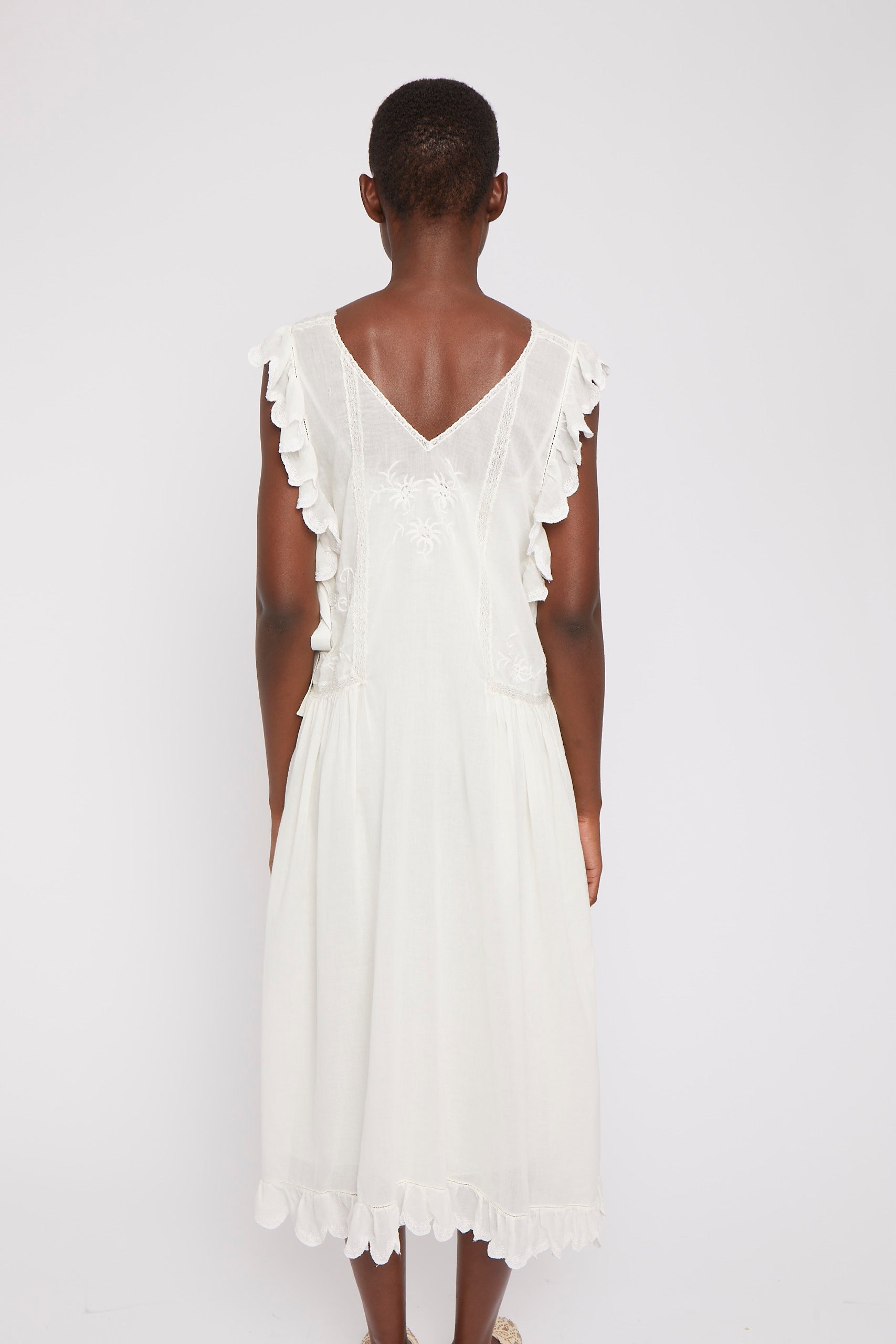 Robe Margarita coupe fluide - White