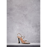 Margot 85 sandals in leather - Gold