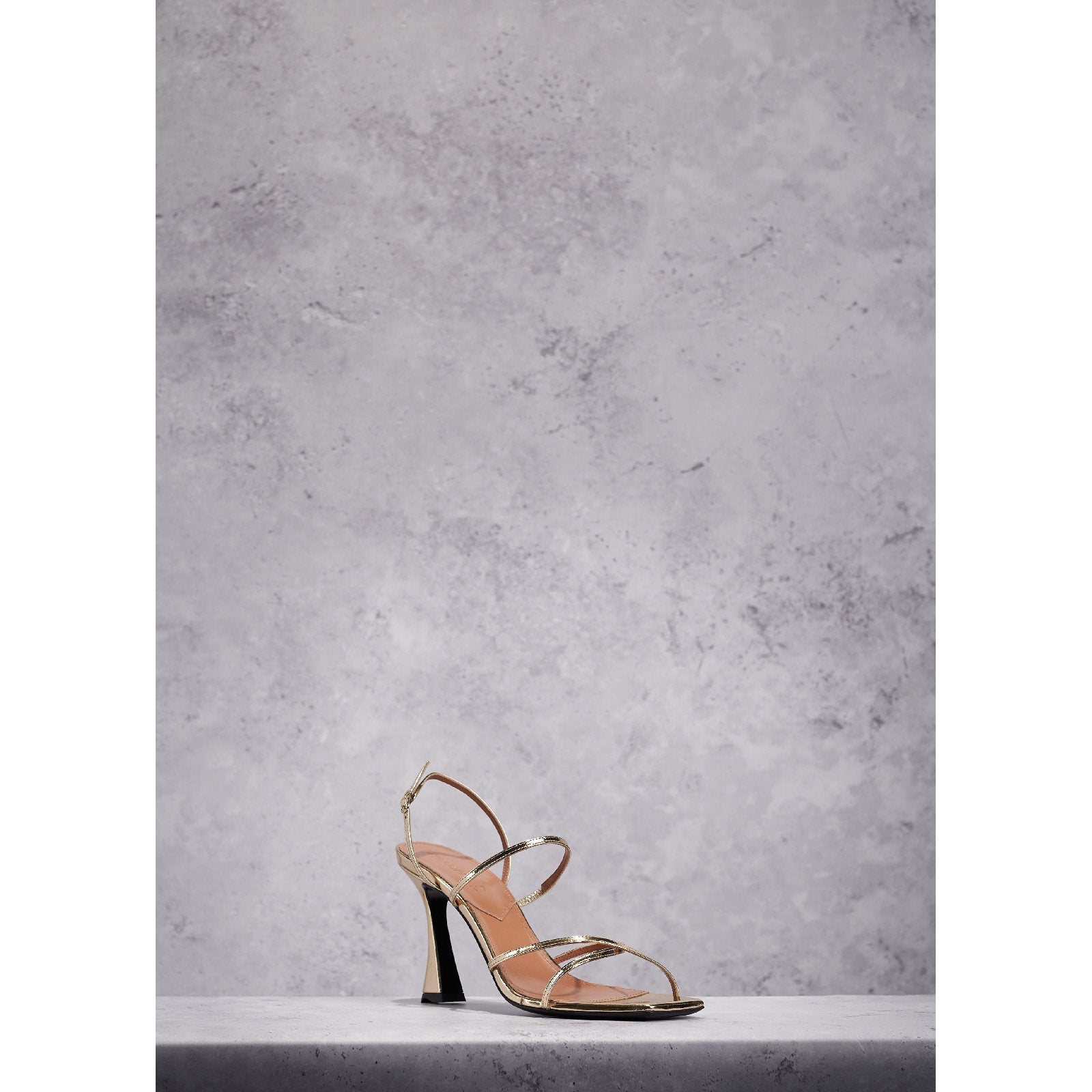 Margot 85 sandals in leather - Gold