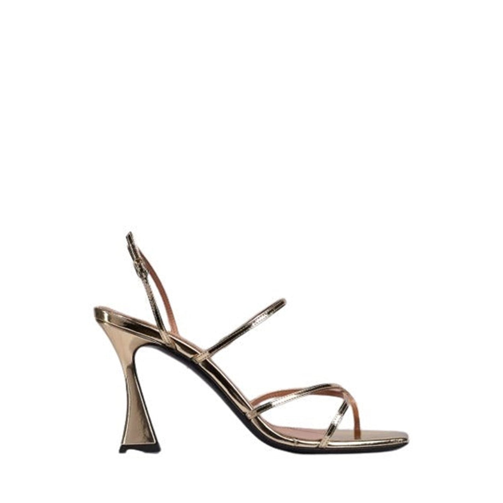 Margot 85 sandals in leather - Gold
