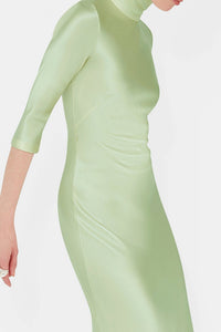 Robe midi Margot en soie - Melon