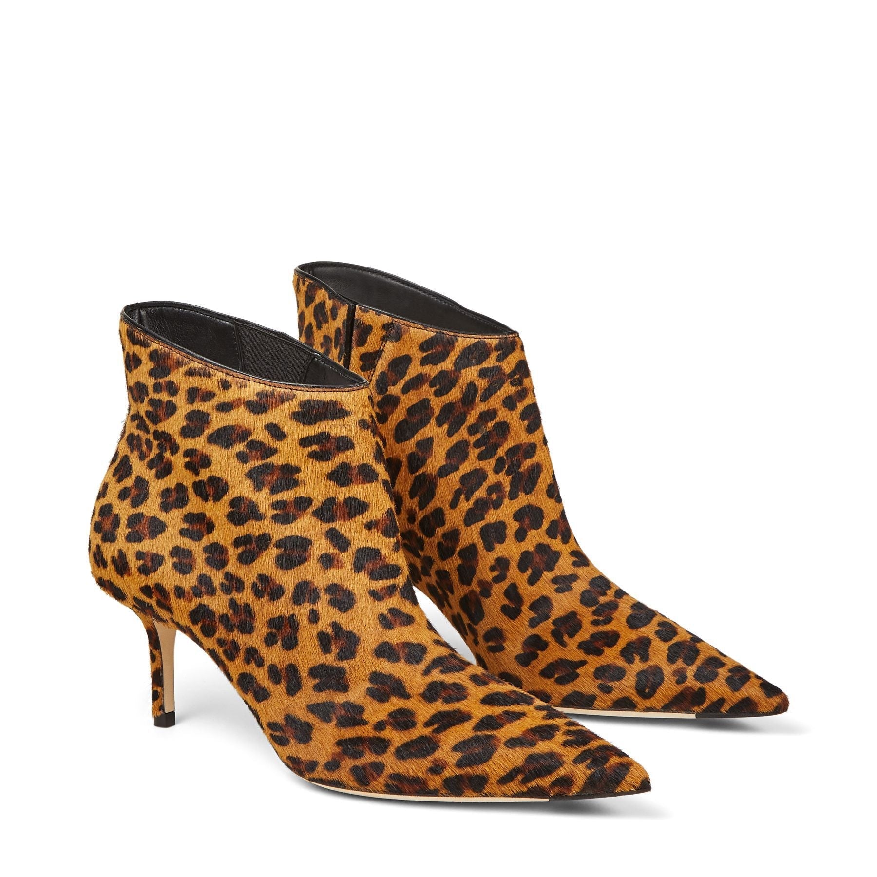 Bottines Marinda 65 en cuir - Caramel Leopard