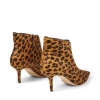 Bottines Marinda 65 en cuir - Caramel Leopard