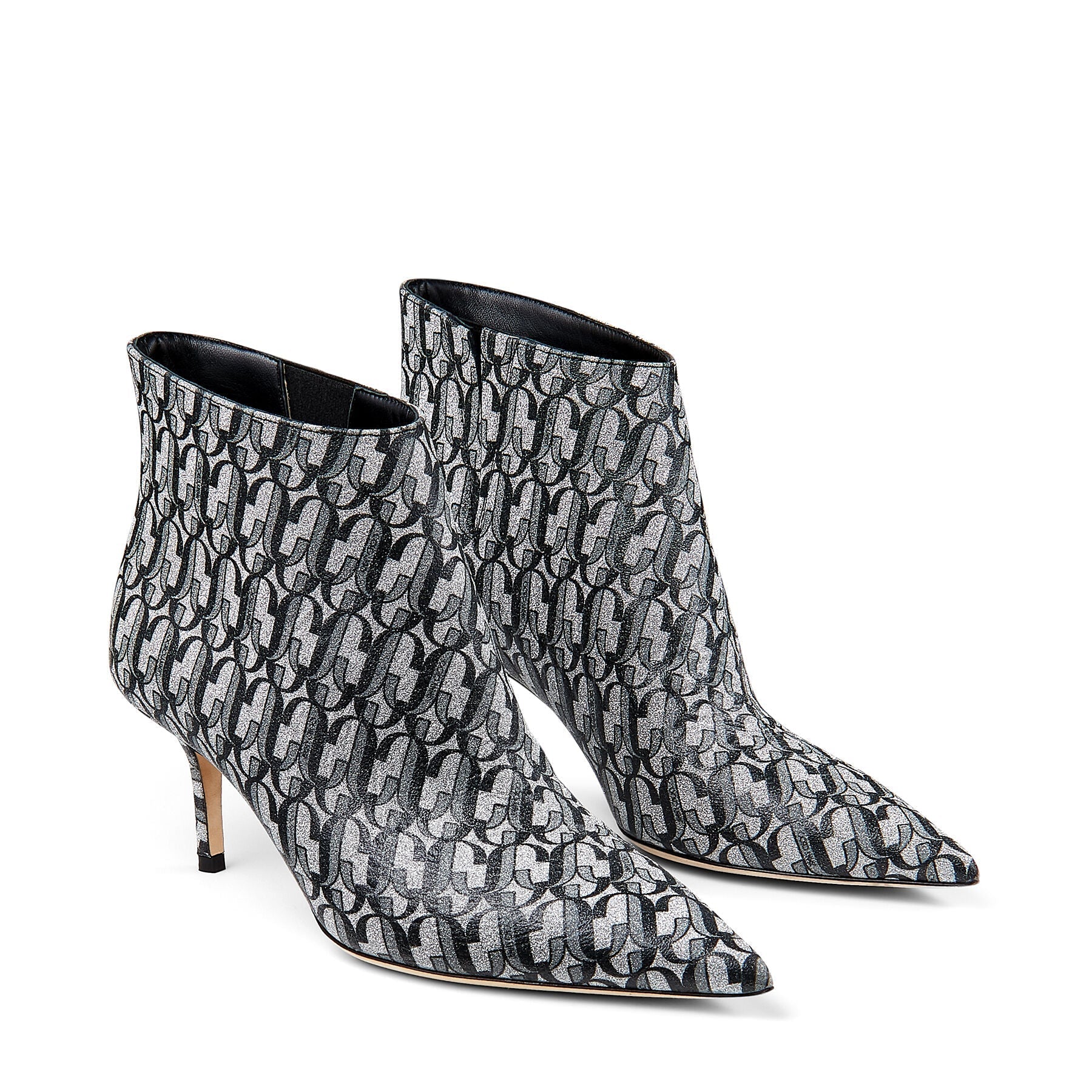 Bottines Marinda 65 en cuir - Silver & Black