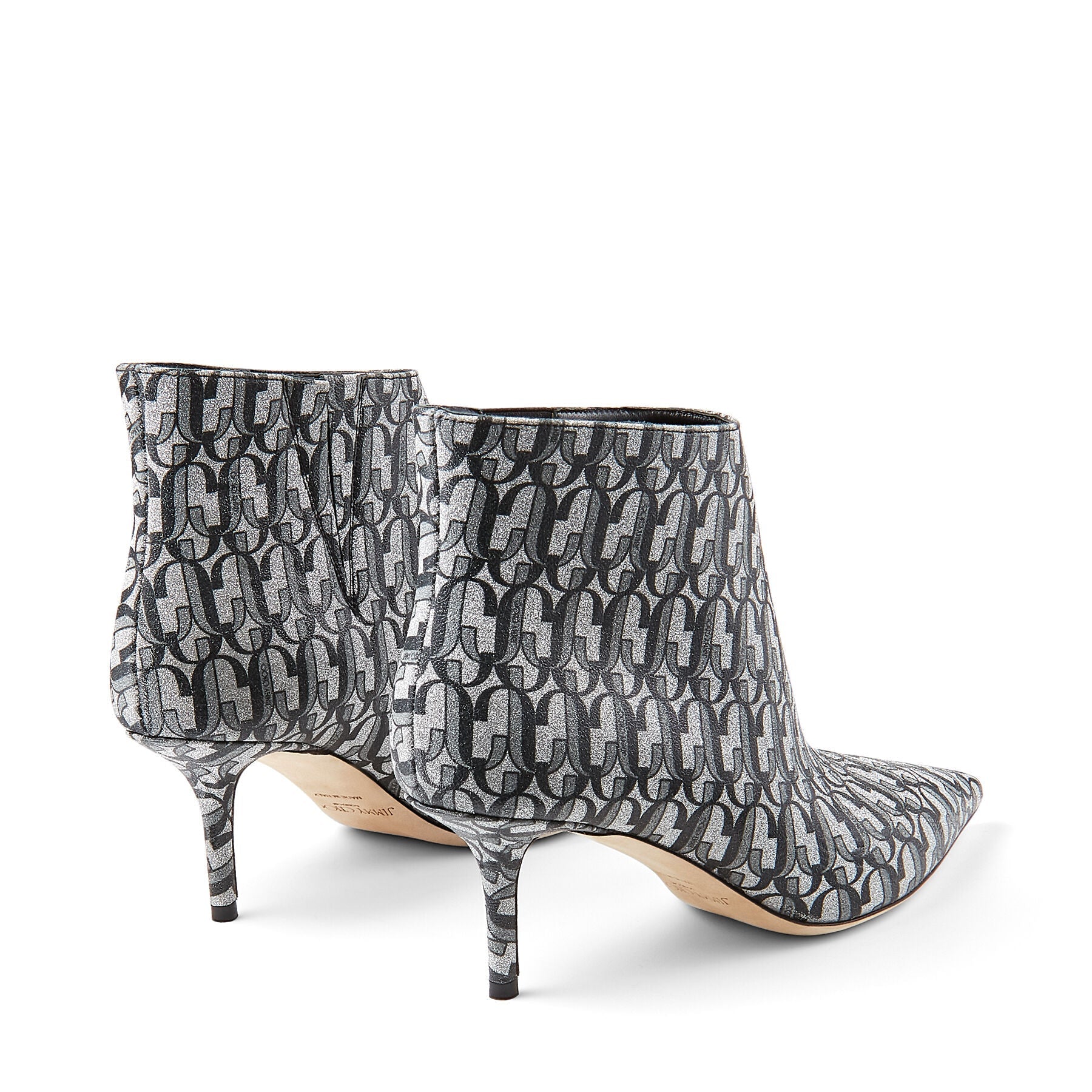Bottines Marinda 65 en cuir - Silver & Black