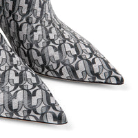 Bottines Marinda 65 en cuir - Silver & Black