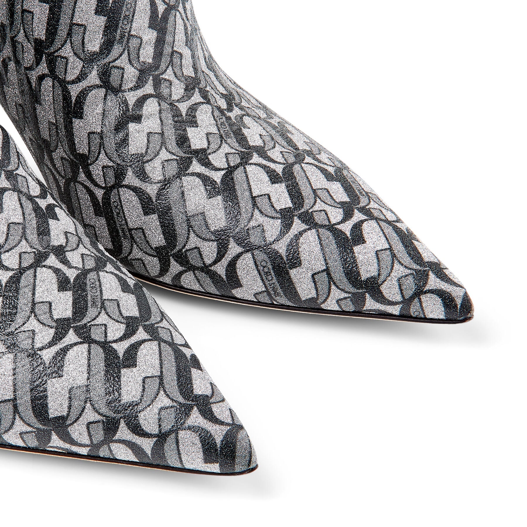 Bottines Marinda 65 en cuir - Silver & Black