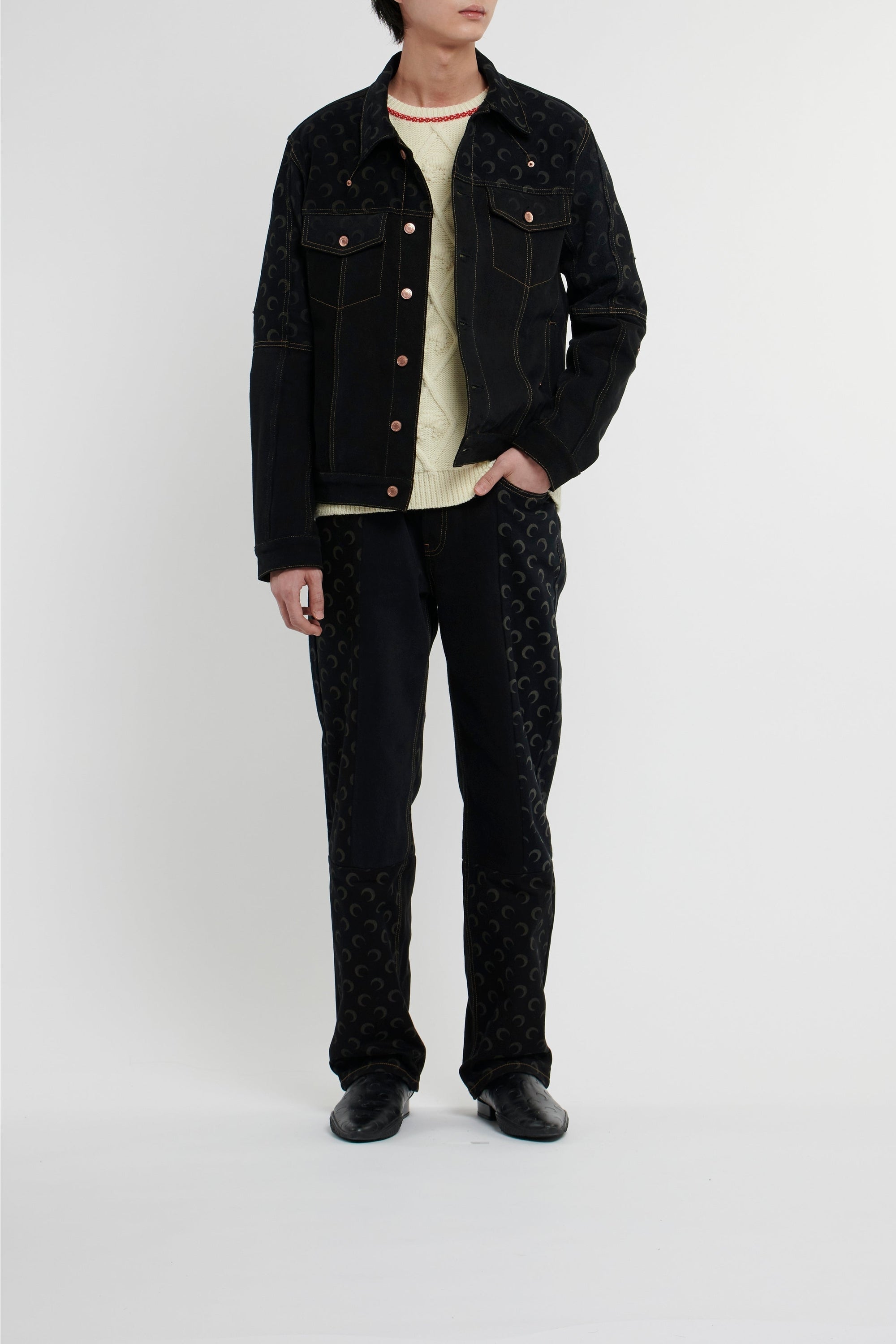 PRIX MARQUE : 290€_All Over Moon Black Pantalon - All Over Moon Black