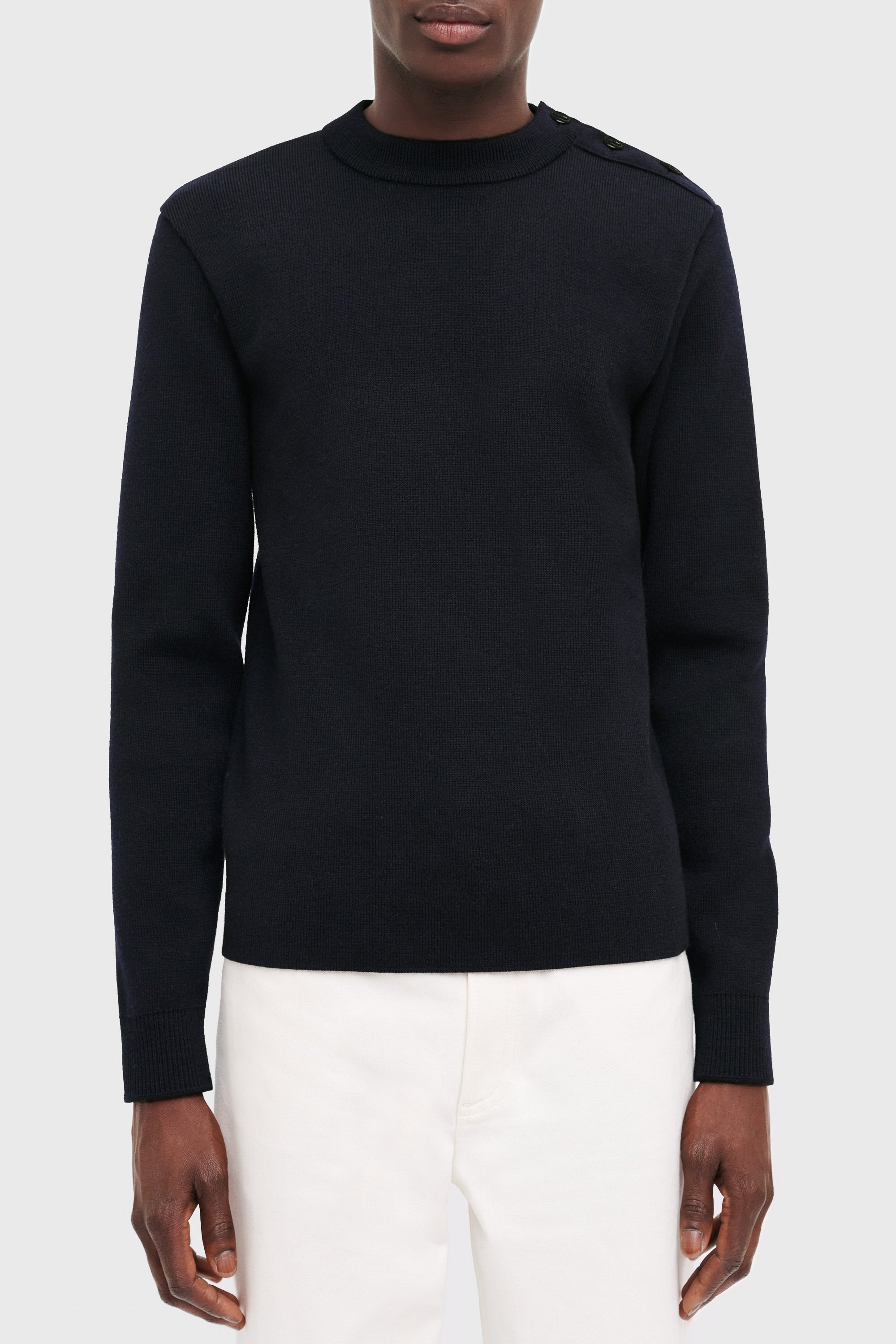 Pull unisexe Marin en laine - Encre & Noir
