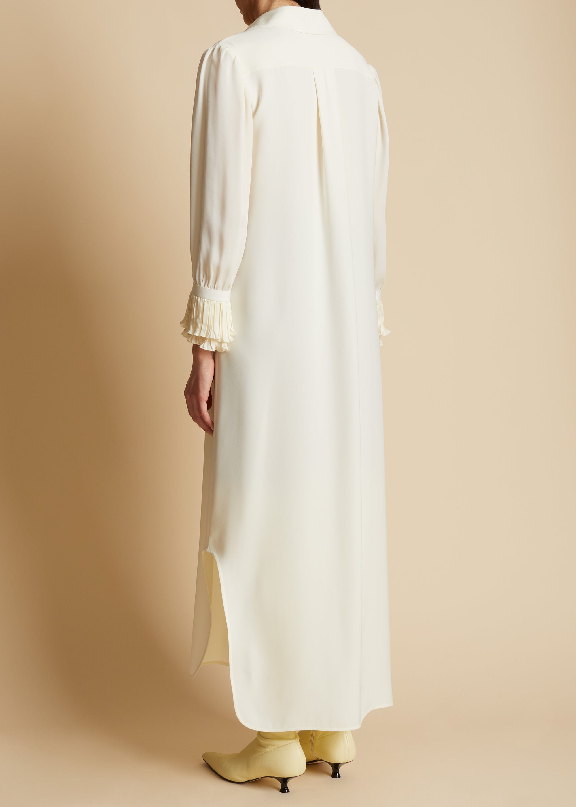 Mari dress in silk - Ivory