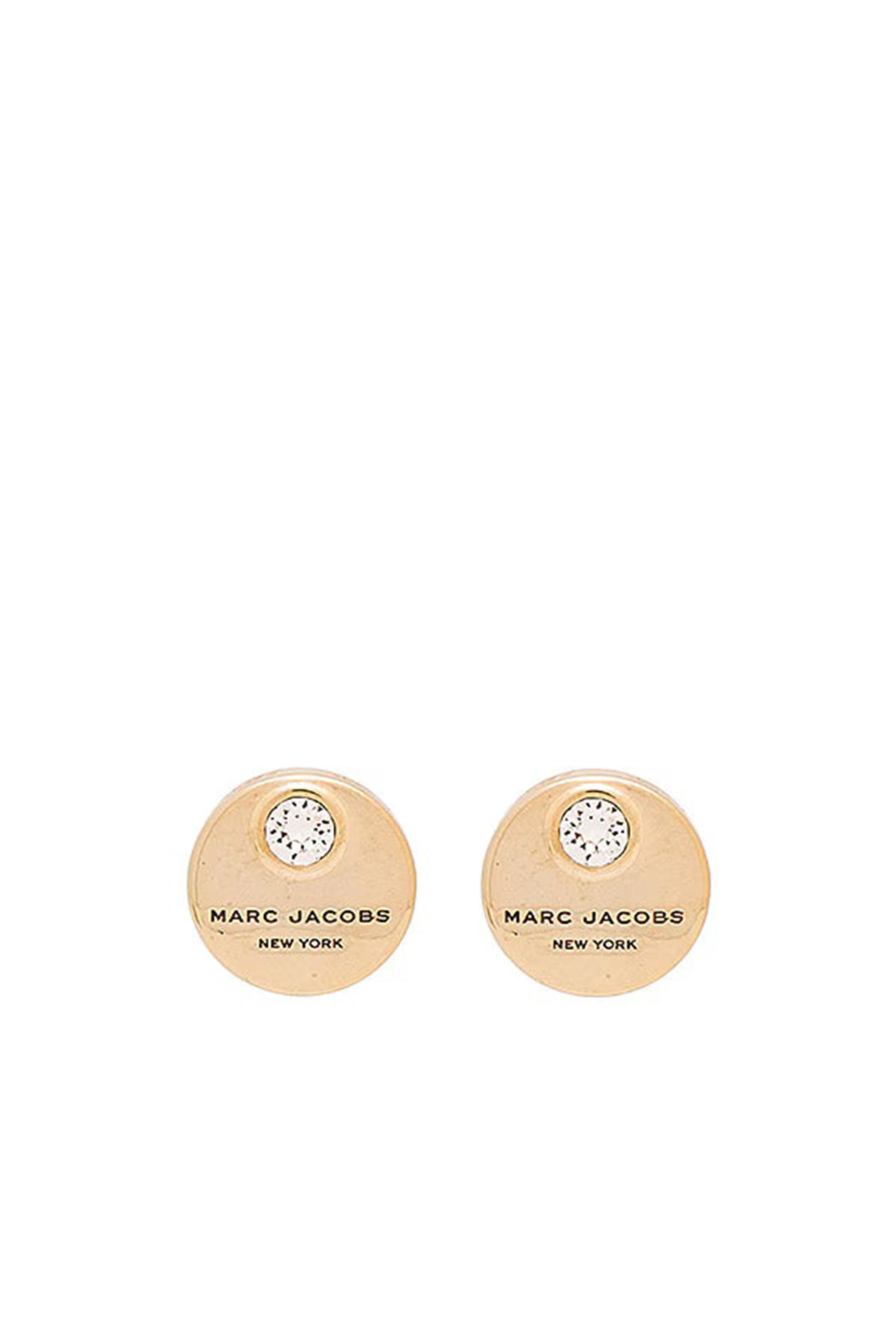 Boucles d'oreilles Mj Coin en laiton - Crystal & Rose Gold