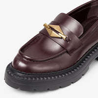 ZNO STOCK 0 / Reco 170 OXBLOOD/GOLD Shoe MARLOW DIAMOND/M