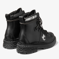 Bottines Marlow en cuir avec logo JC - Black