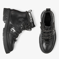 Bottines Marlow en cuir avec logo JC - Black