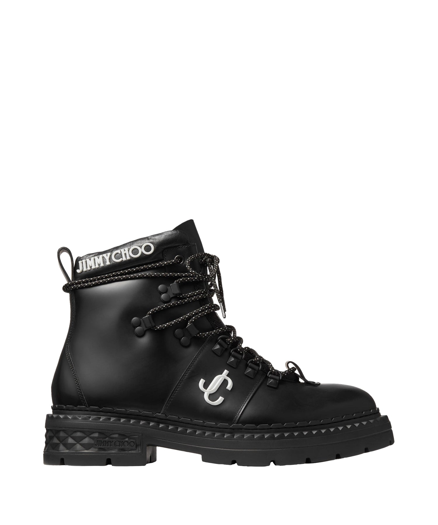 Bottines Marlow en cuir avec logo JC - Black