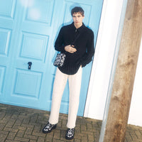 ZNO STOCK 0 / Reco 170 BLACK/WHITE Shoe MARLOW MOCCASIN