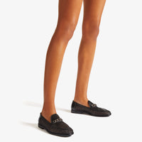 Mocassins plats Marti en cuir 10 - Black