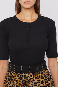 T-shirt Martin à manches mi-longues - Black