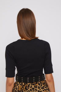 T-shirt Martin à manches mi-longues - Black