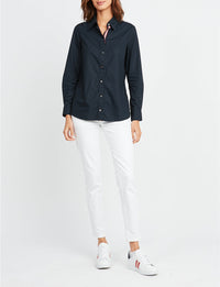 1qty RELIQUAT 50€ 100%  / Chemise cintrée Martin - Blue Navy