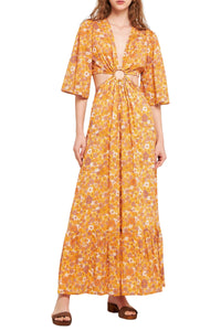 ORANGE MARTY CUTDRESS