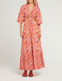 RED MARTY CUTDRESS