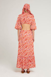 RED MARTY CUTDRESS