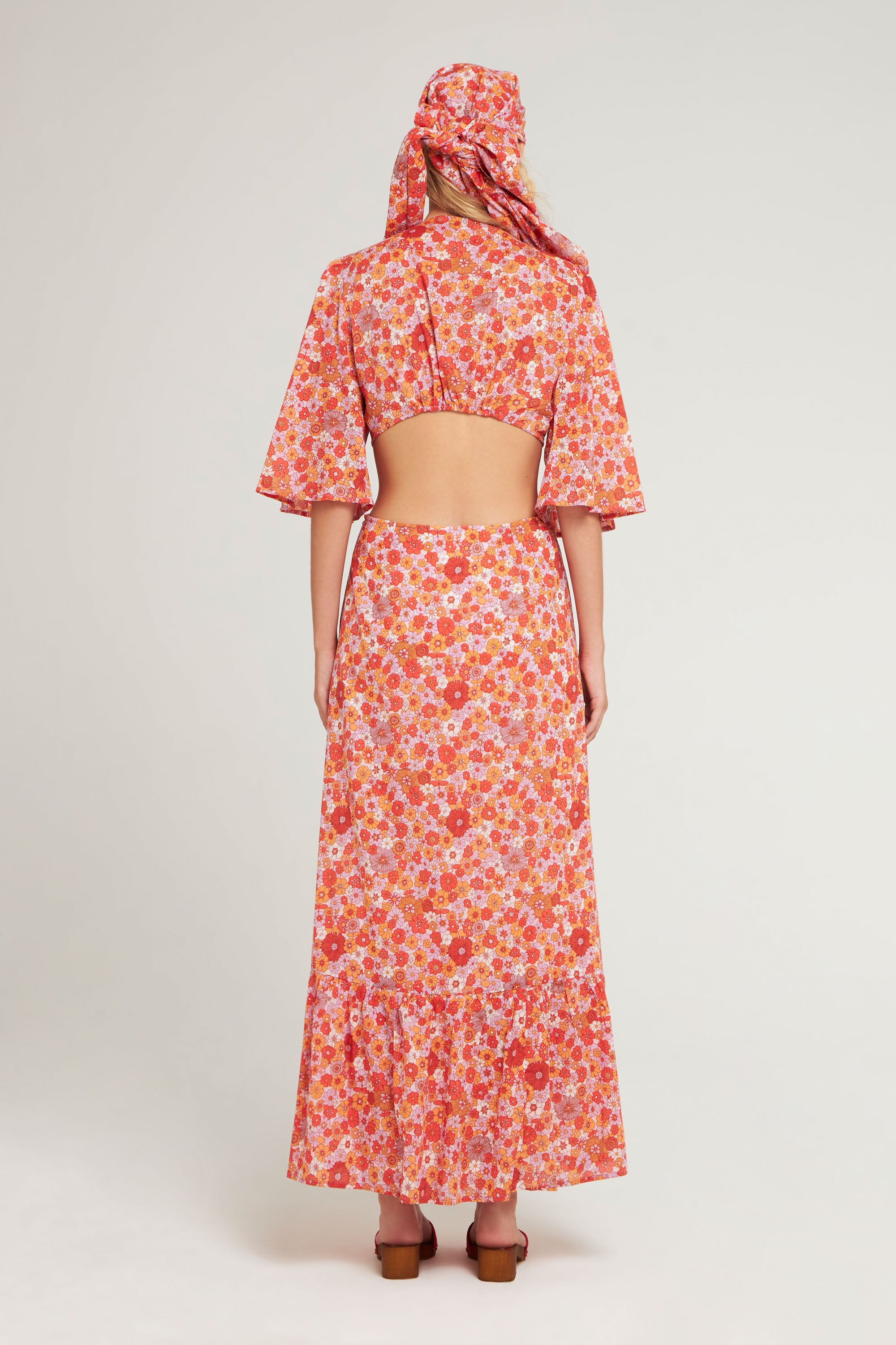 RED MARTY CUTDRESS