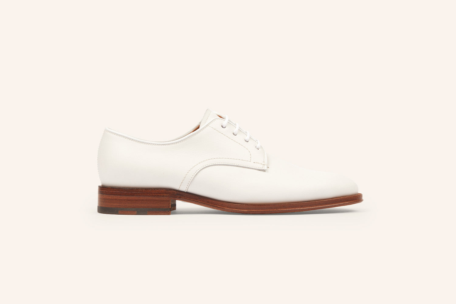 24qty NEW / Derby MARULA FE PURECALF CUIR FLEX - Blanc
