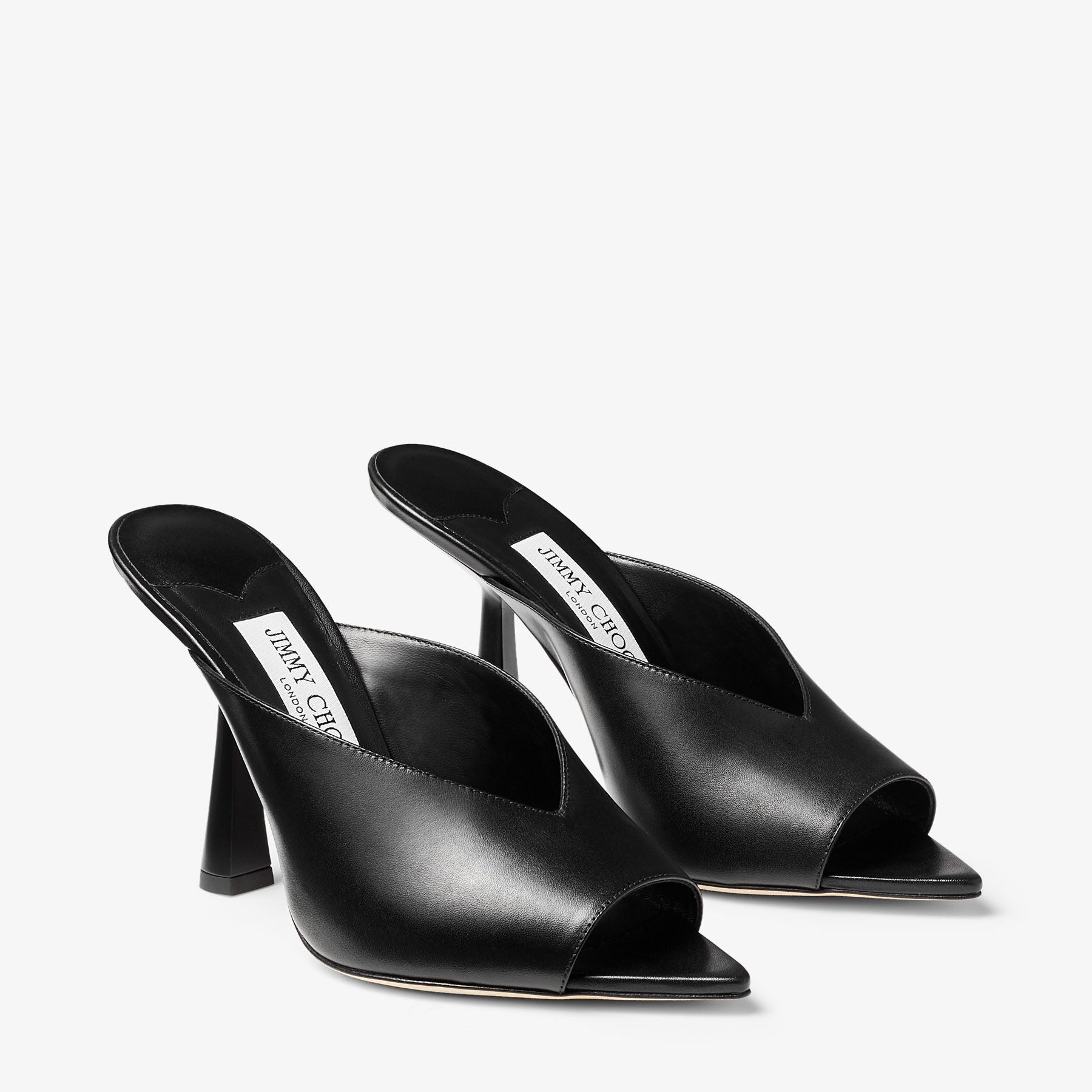 Maryanne 100 leather mules - Black